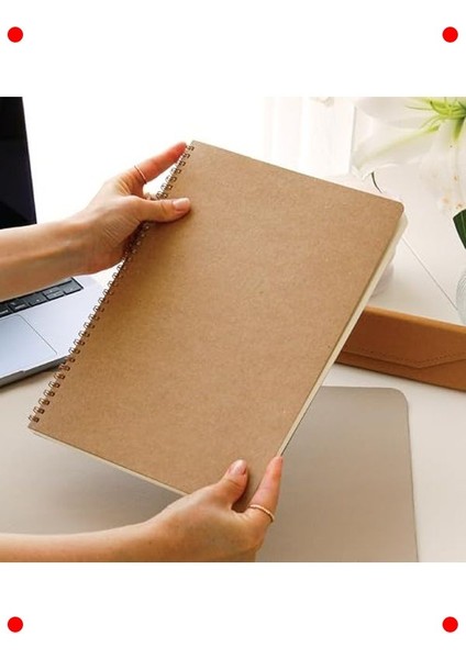 A4 Kareli Kraft Kapak Not Defteri 70 Yaprak modelleri