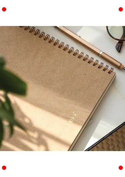 A4 Kareli Kraft Kapak Not Defteri 70 Yaprak fırsatları