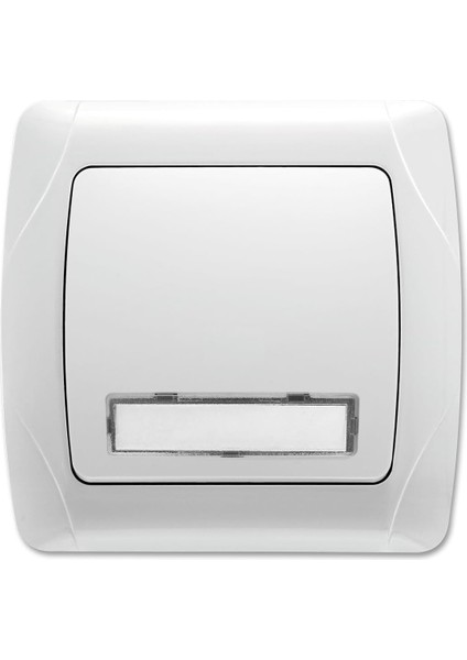 Carmen Beyaz Işıklı Etiketli Zil 24V Çabuk Bağlantı