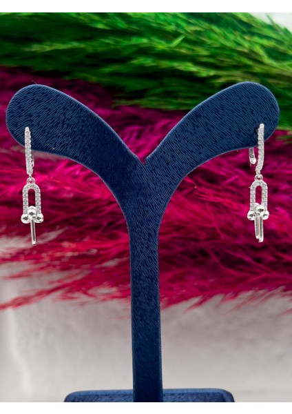 925 Ayar Gümüş Özel Tasarım Ataç Modeli Popüler Kadın Küpe modelleri