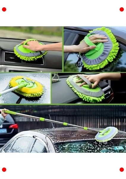 Mikrofiber Bezli Oto Yıkama Mop Seti Yedekli fiyatları