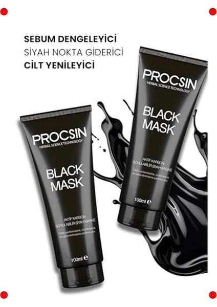 Aktif Kömürlü Siyah Maske – Gözenek ve Siyah Nokta modelleri