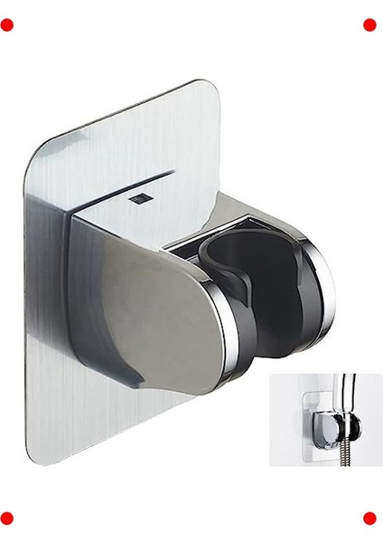 Krom Kaplama Duş Başlığı Tutucu - Ayarlanabilir Mafsal