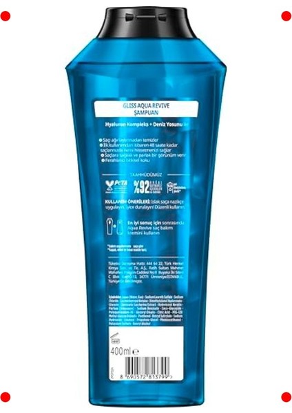 Derin Nemlendirici Saç Şampuanı 400ML modelleri