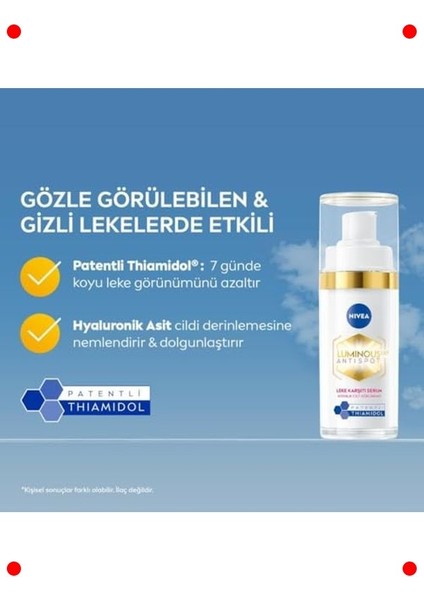 Leke Karşıtı ve Aydınlatıcı Cilt Serumu 30ML fırsatları