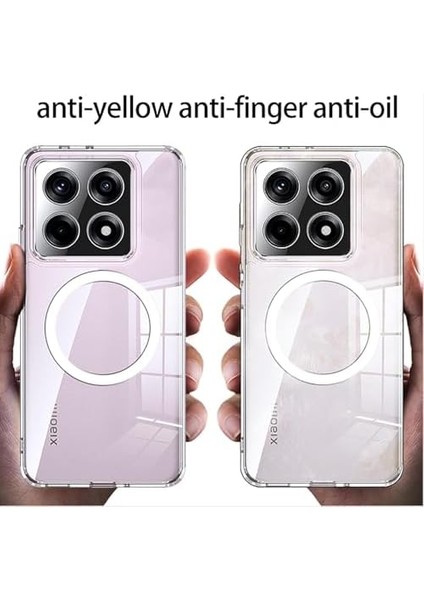 Mi 14T Pro Uyumlu Kamera Korumalı Şarj Özellikli Sert Sararmaz Şeffaf Kılıf (Şeffaf, Mi 14T Pro) fiyatları