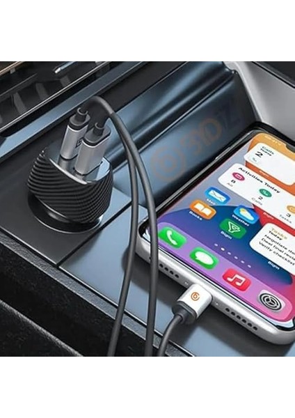 BY-38L Hızlı Araç Şarj Cihazı 38W Araba Çakmaklık Şarj Aleti + Kablo USB + Pd Girişli 14/13/12/12 Pro Max/11/xs Max/xr/x, Pro fiyatları