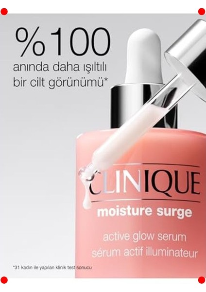 Işıltı Veren Aktif Nem Serumu 30ML | C, Ha, Laktik Asit modelleri