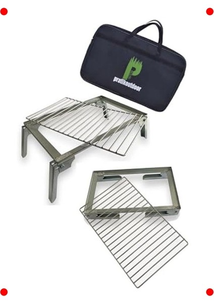 Katlanır Telli Ateş Üstü Izgara & Pişirme Standı