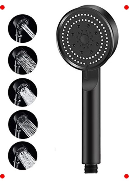 Siyah Turbo Fan El Duşu - Yüksek Basınçlı