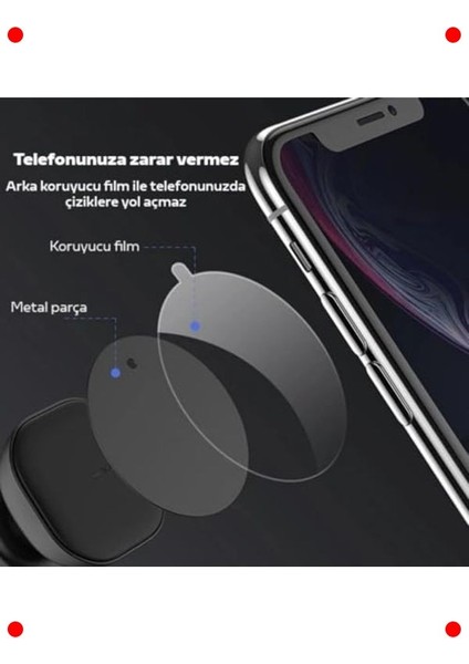 Ultra Ince Yapışkanlı Metal Telefon Mıknatıs Plakası (2'li) fırsatları