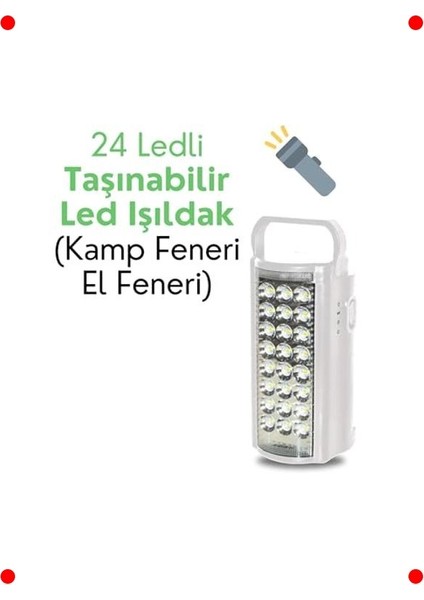 24 LED Taşınabilir Kamp Feneri & Işıldak fiyatları