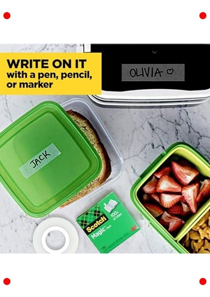 Görünmez Üzerine Yazılabilir Ofis Bandı - Şeffaf modelleri