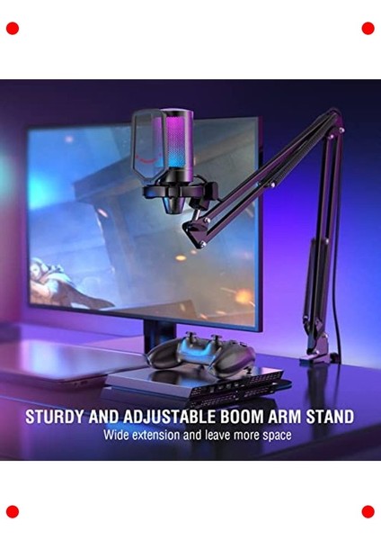 USB Yayıncı Mikrofon Seti - Siyah (A6T) fiyatları