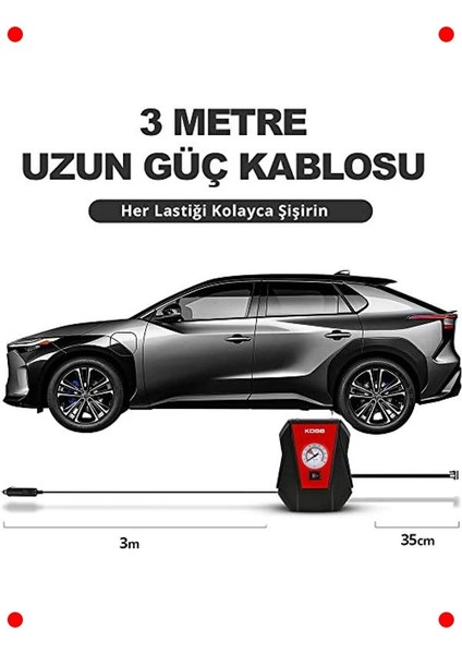 12V Analog Lastik Şişirme Pompası (100 Psı) indirimleri