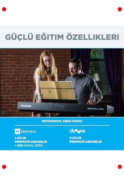 Recital Pro Dijital Piyano - 88 Ağırlıklı Tuşlu indirimleri
