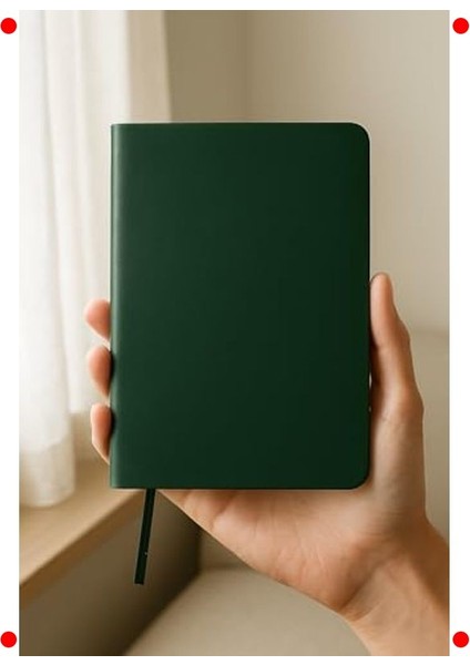 Yeşil Termo Deri Kapaklı Noktalı A5 Defter modelleri