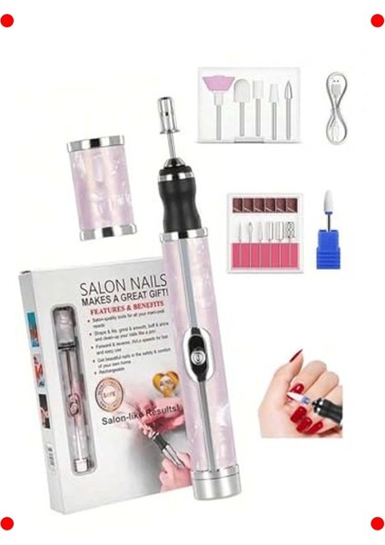 Çok Amaçlı Şarjlı Manikür Pedikür Cihazı 13'ü 1 Arada