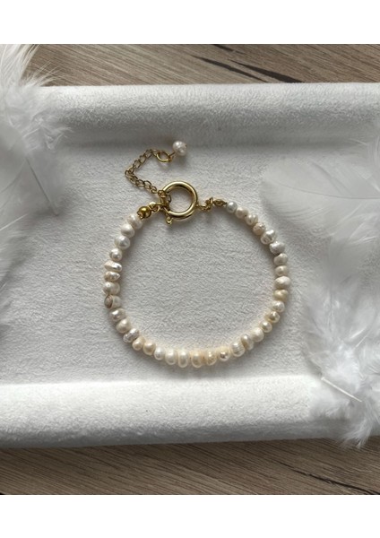 Minimal Ham Inci El Yapımı Çelik Bileklik fiyatları