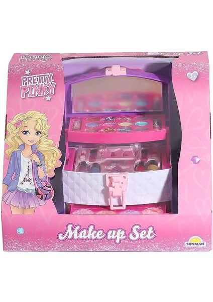 4279 3 Katmanlı Çantalı Makyaj Seti -Sunman fırsatları