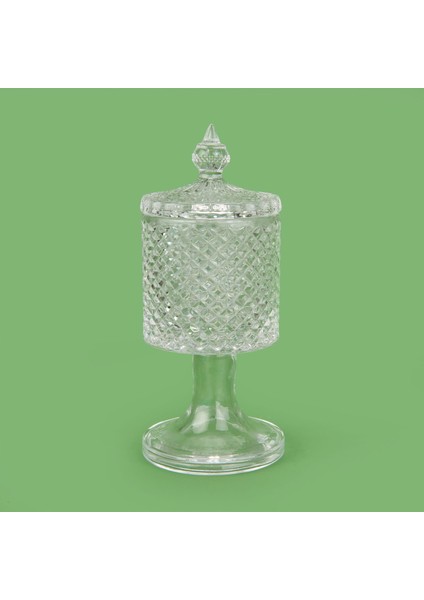 Glass Espina Kapaklı Kurabiyelik - Şeffaf - 280 ml