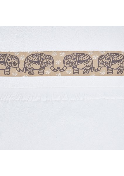 Boho Yüz Havlusu - Gri Filli - 50X80 cm modelleri