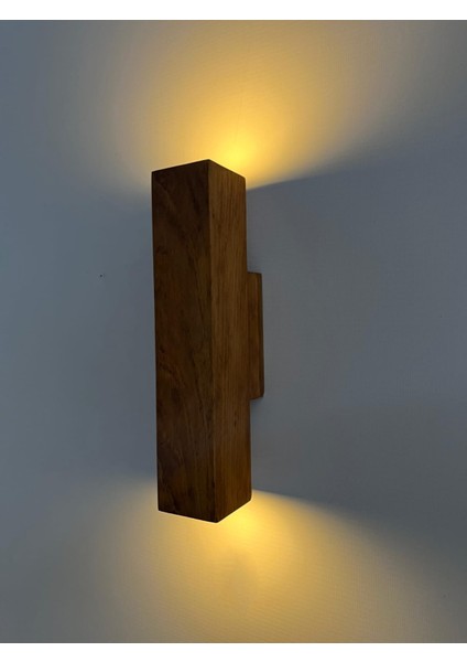 Duvar Apliği Yansıtma Tasarımlı Çift Yönlü Ahşap Salon Hol Cafe Otel Duvar Apliği fırsatları