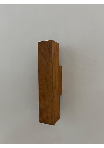 Duvar Apliği Yansıtma Tasarımlı Çift Yönlü Ahşap Salon Hol Cafe Otel Duvar Apliği