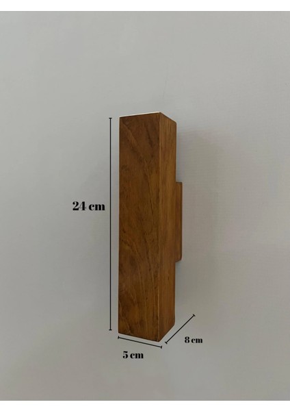 Duvar Apliği Yansıtma Tasarımlı Çift Yönlü Ahşap Salon Hol Cafe Otel Duvar Apliği