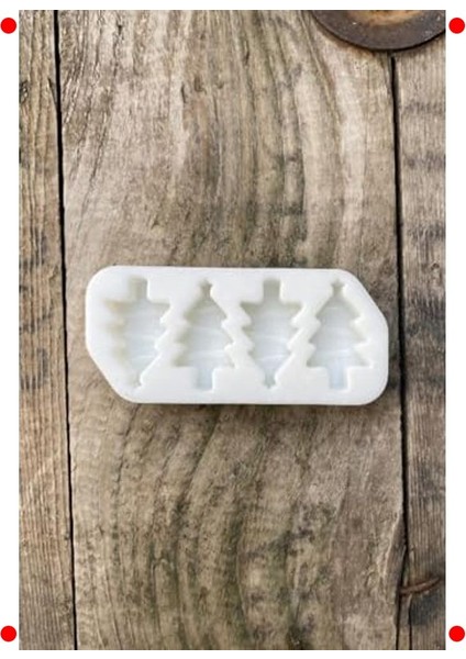 Çam Ağacı Mini Silikon Mum Kalıbı - 4lü Set fiyatları