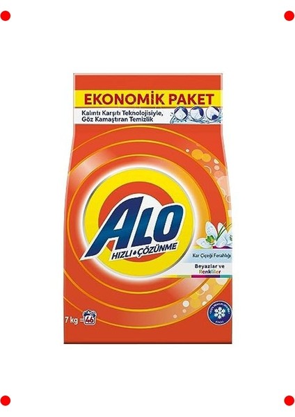 Kar Çiçeği Kokulu Çamaşır Tozu 7 kg (Beyaz/renkli)