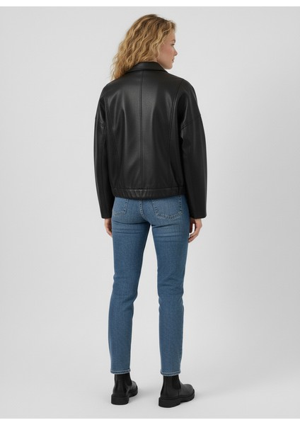 Kadın Kemer Detaylı Deri Ceket modelleri