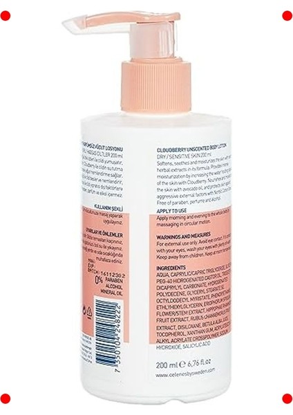 Kuru/hassas Ciltler Için Parfümsüz Vücut Losyonu 200 ml fiyatları