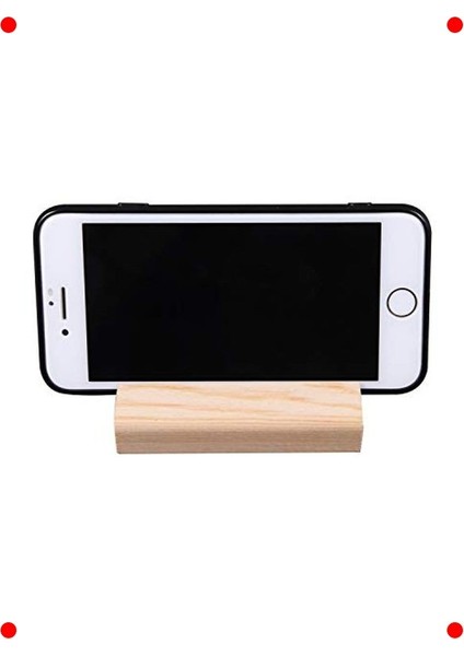3'lü Ahşap Masaüstü Telefon Standı Seti modelleri