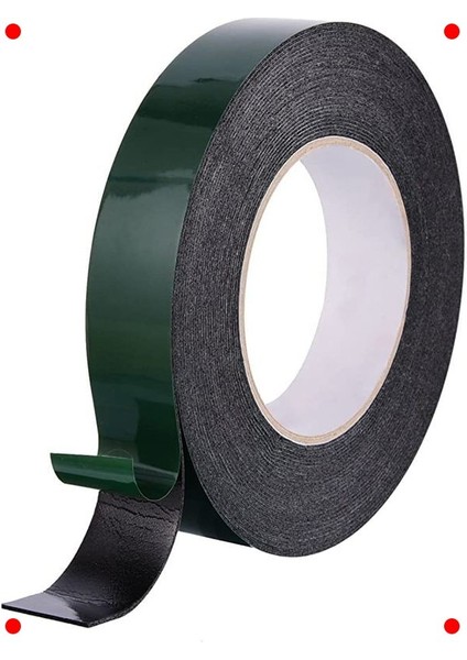 Çift Taraflı Köpük Montaj Bandı - Eva, Siyah, 36MM x 10M