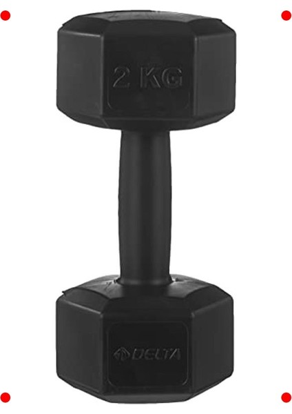 Köşeli Plastik Dambıl Seti - 2x2 kg Siyah modelleri