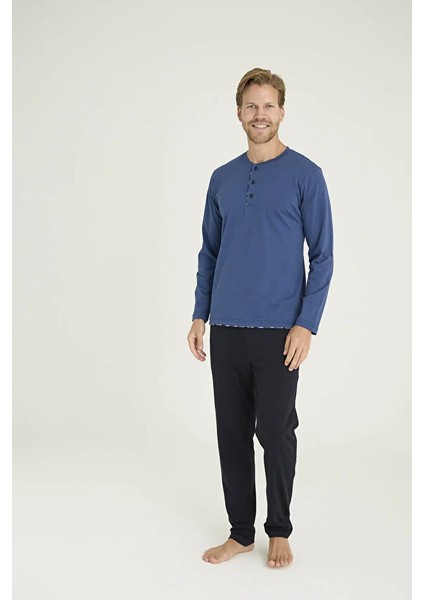 Uzun Kol Erkek Pijama Takım 6012 modelleri