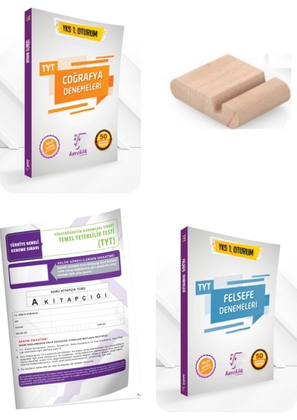 Tyt Coğrafya Branş Denemeleri + Tyt Felsefe Branş Denemeleri +Telefon Tutucu+Deneme