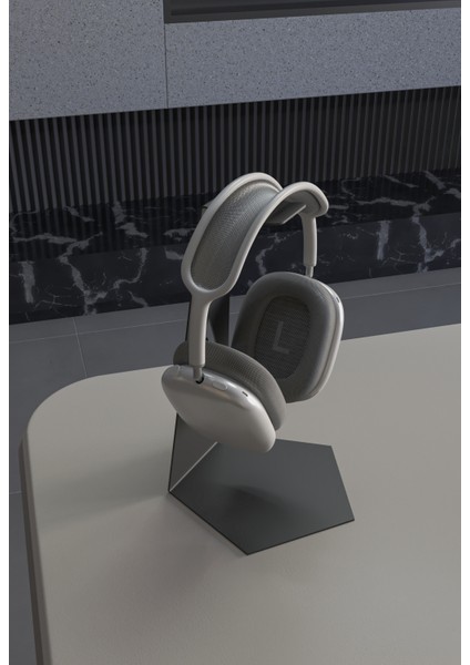 Metal Masaüstü Kulaklık Standı | Minimal Modern Tasarım | Kaymaz Tabanlı Kulaklık Askısı fiyatları