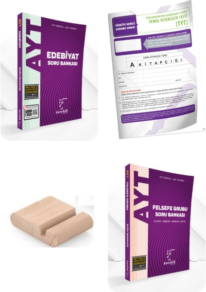 Ayt Edebiyat Soru Bankası + Ayt Felsefe Soru Bankası Ayt 2026+TELEFON Tutucu +Deneme
