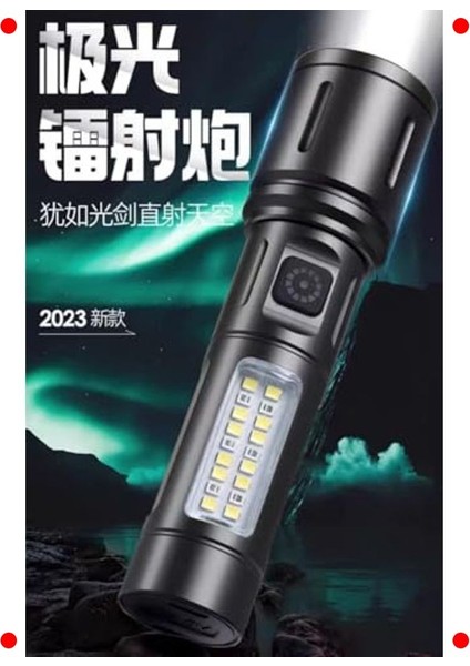 USB Şarjlı Uzun Menzilli LED El Feneri fiyatları