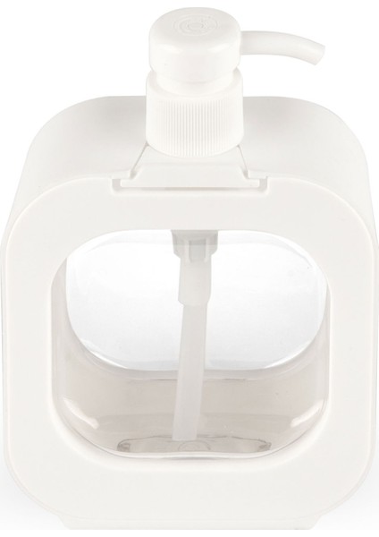 Şeffaf Sıvı Sabunluk - Beyaz - 16 cm modelleri