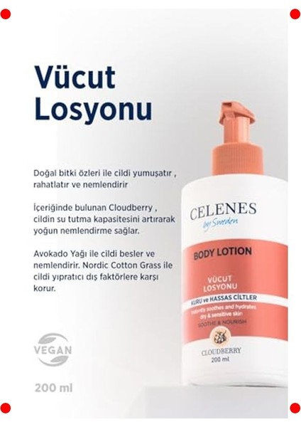 Kuru/hassas Ciltler Için Parfümsüz Vücut Losyonu 200 ml modelleri