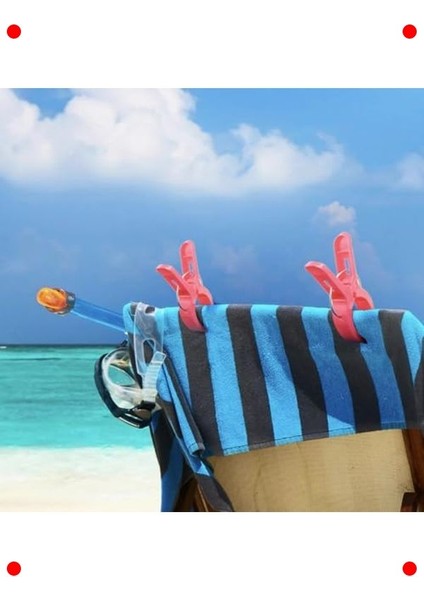 4 Adet Büyük Çok Amaçlı Plaj Havlu Mandalı indirimleri