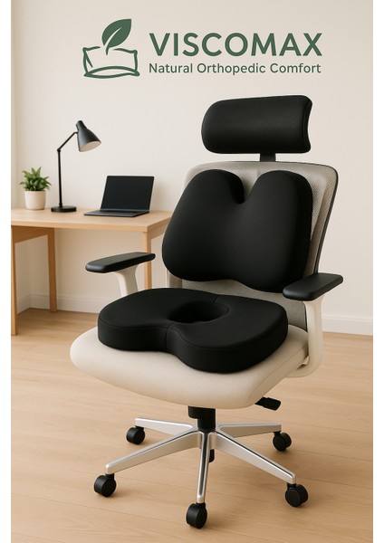 Oto Araç Ofis Koltuk Sandalye Bel Destek Minderi ve Visco Oturma Minderi fiyatları