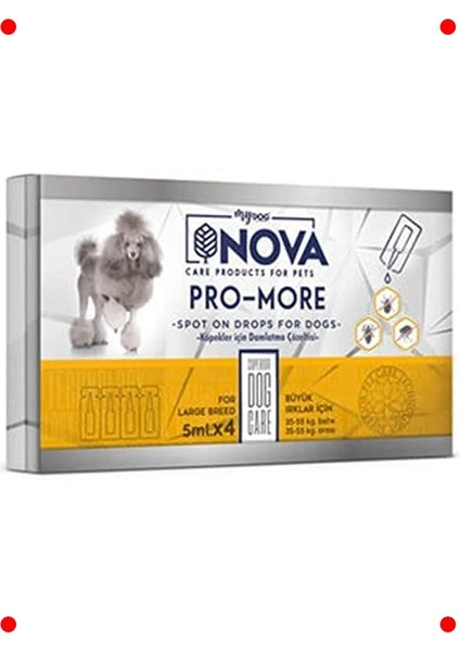 büyük ırk köpekler ıçin 4x5ml