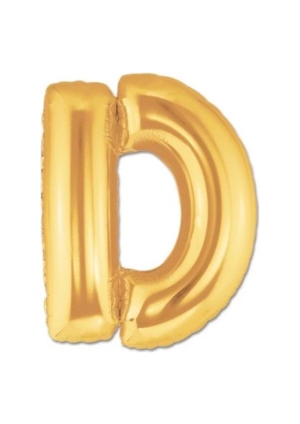Altın Sarısı Folyo Harf Balon 1 Metre