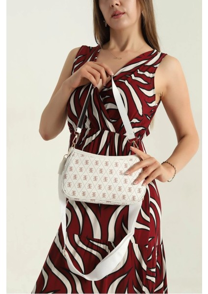 Desenli Kadın El ve Omuz Çantası