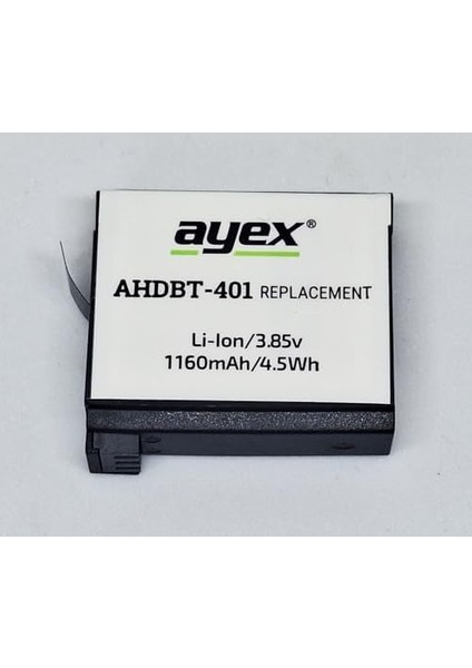 AHDBT-401 Batarya,, Hero4 Kamera Ile Uyumlu modelleri