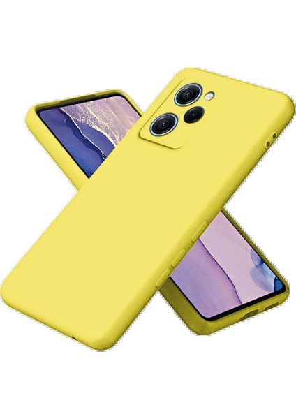 Xiaomi Poco X5 Pro 5g Nano Içi Kadife Silikon - Sarı